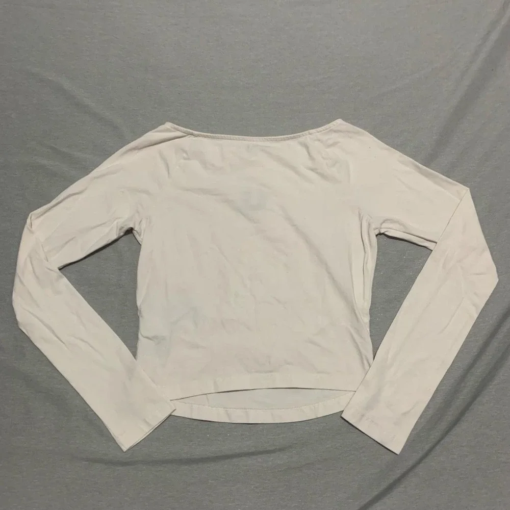 True Religion Mens White Long Sleeve Shirt Small Y2K Streetwear Top